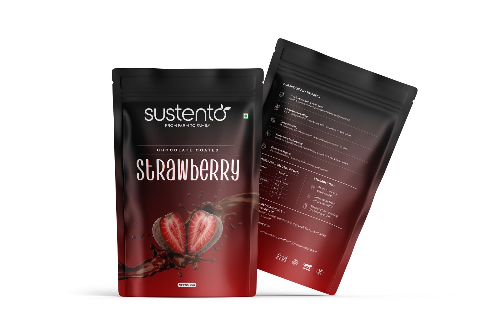 Chocolate Strawberry pouch